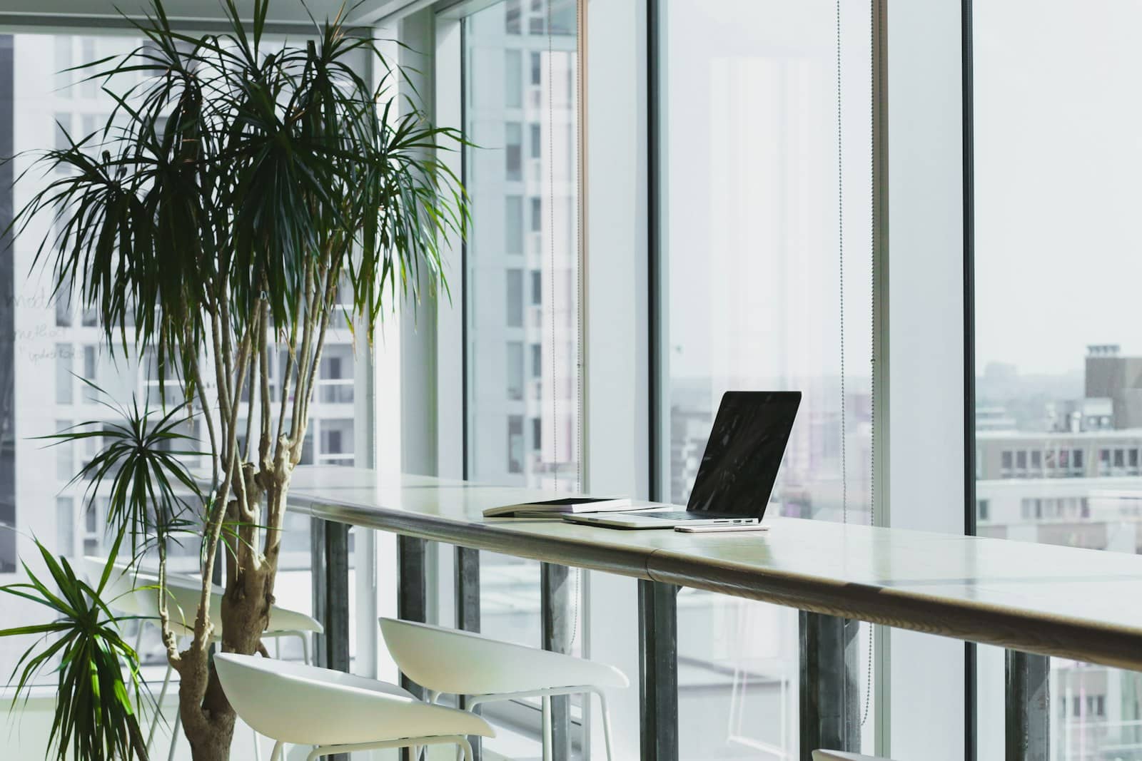 Bright workspace with natural light